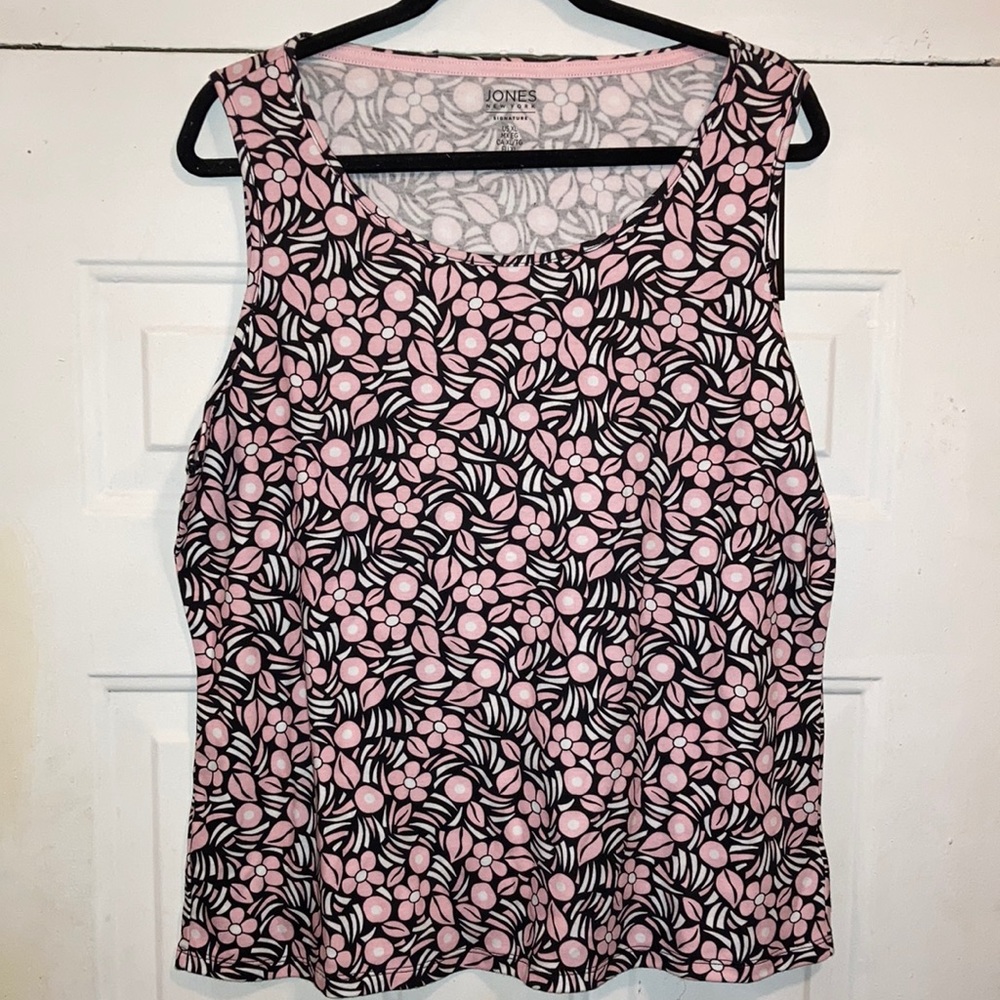 Jones New York Floral Print Sleeveless Top (NWT)